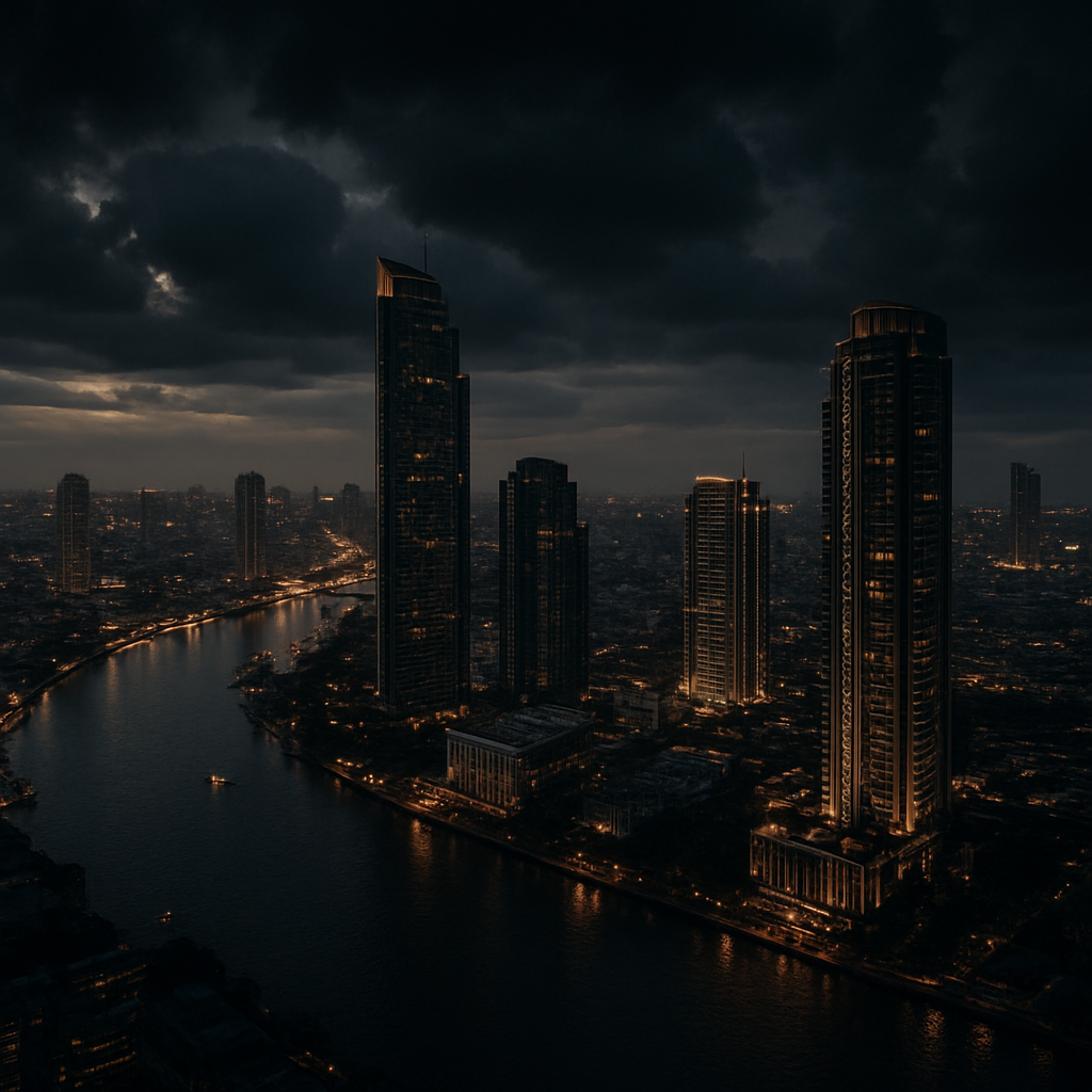 Bangkok luxury skyline at dusk